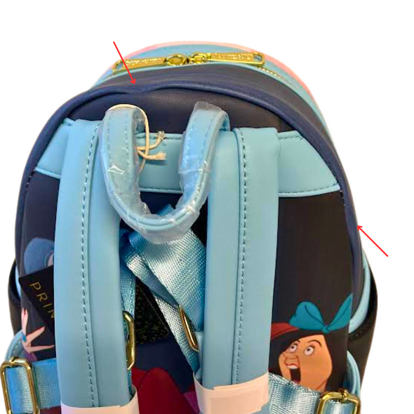 Loungefly Disney Cinderella Scenes Mini Backpack DEFECTIVE #432