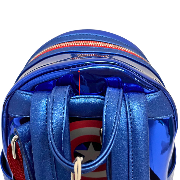 Loungefly Marvel Captain America Shine Mini Backpack DEFECTIVE #150