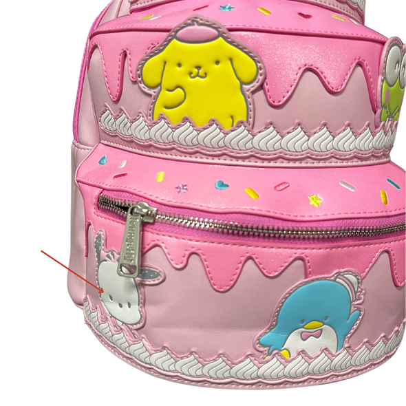 Loungefly Modern Pinup Exclusive Sanrio Hello Kitty Birthday Cake Mini Backpack DEFECTIVE #605