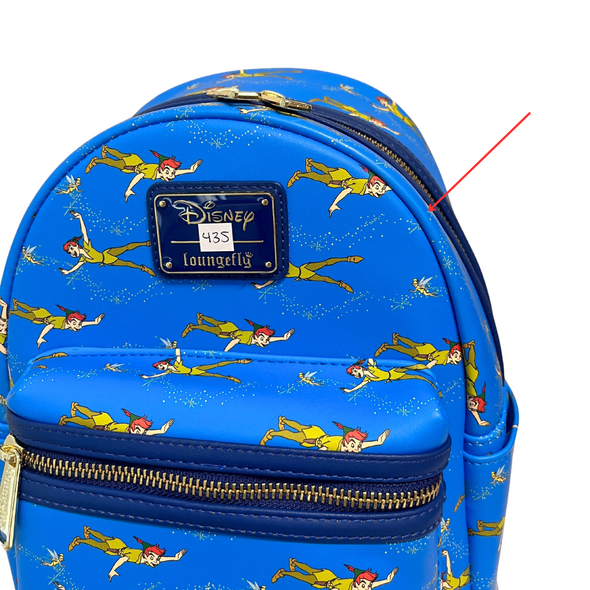 Modern Pinup Exclusive Loungefly Disney Peter and Tinker Bell AOP Mini Backpack DEFECTIVE #435