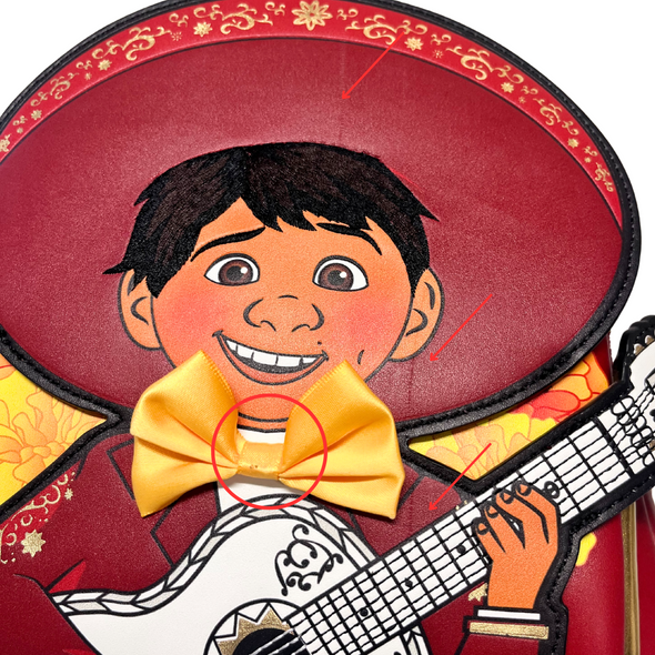 Loungefly Disney Pixar Coco Miguel Cosplay Mini Backpack DEFECTIVE #418