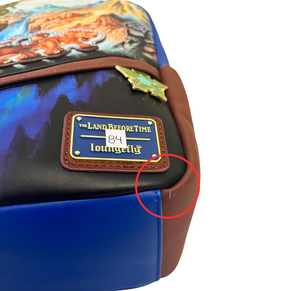 Loungefly Land Before Time Poster Mini Backpack DEFECTIVE #84