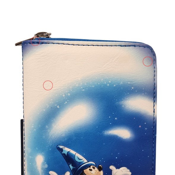Loungefly Disney Fantasia Sorceror Mickey Wallet DEFECTIVES