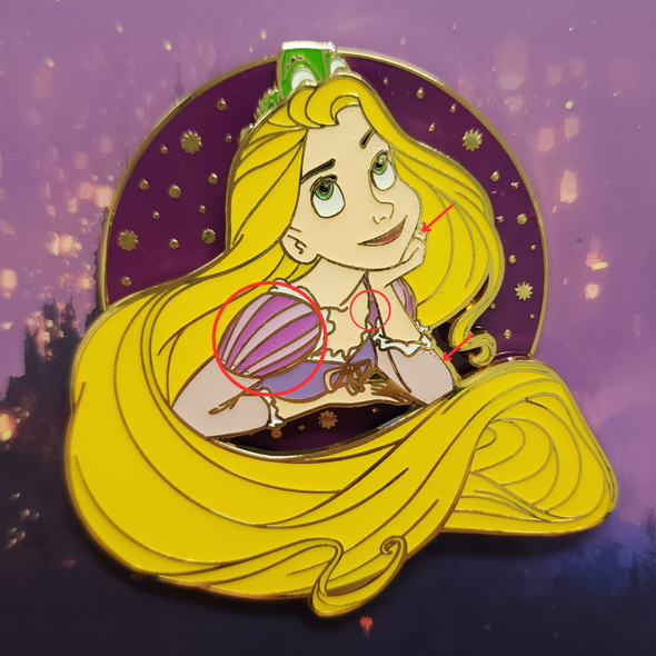 Loungefly Modern Pinup Exclusive Rapunzel Pin DEFECTIVES