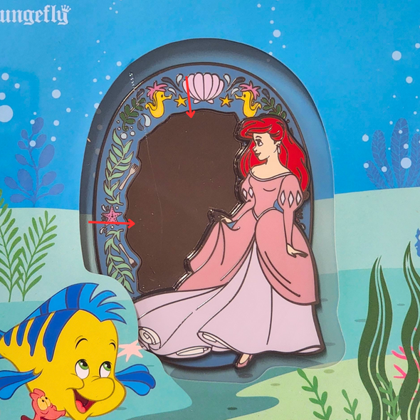 Loungefly Disney The Little Mermaid Princess Lenticular 3in Pin DEFECTIVES