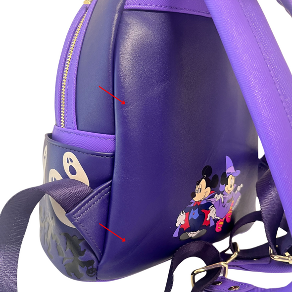 Modern Pinup Exclusive Loungefly Disney Mickey and Friends Halloween Mini Backpack DEFECTIVE #276