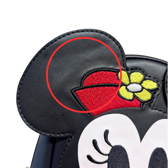 Loungefly Disney Minnie Mouse Picnic Blanket Cup Holder Crossbody Bag DEFECTIVE #44