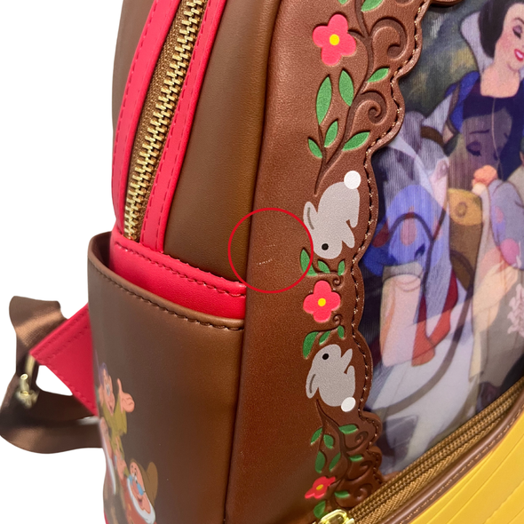 Loungefly Disney Snow White Lenticular Mini Backpack DEFECTIVE #442