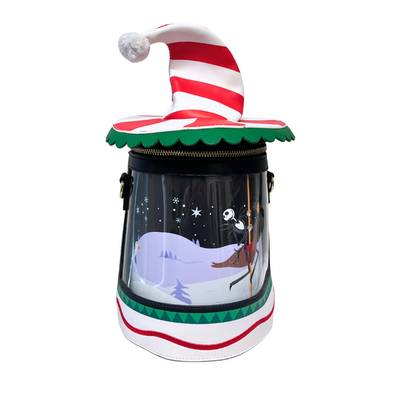 Loungefly Disney Nightmare Before Christmas Spinning Carousel Christmas Town Crossbody DEFECTIVE #415