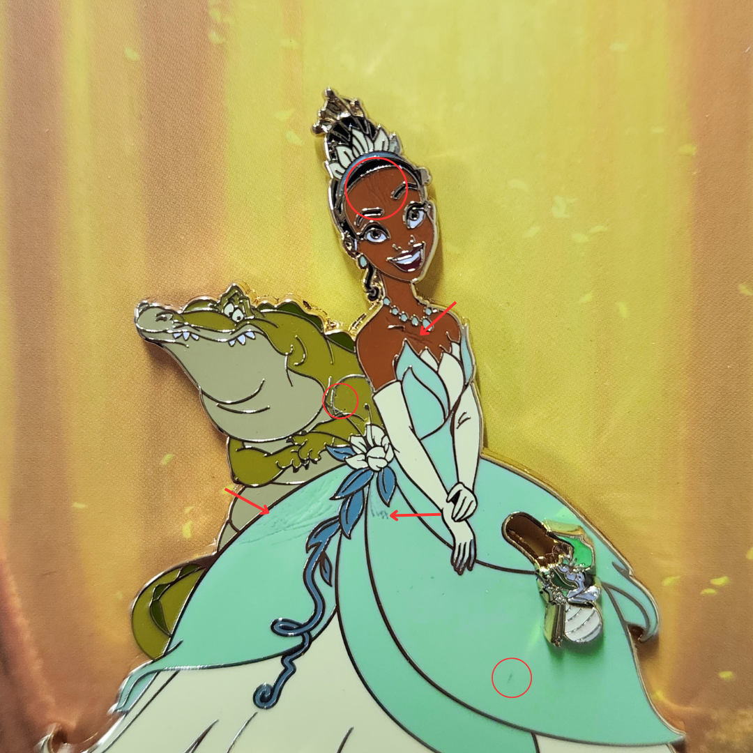 Tiana Glow in The Dark Collector Box Pin - The Princess and The Frog Tiana Glow in The Dark Collector Box Pin - The Princess and The Frog