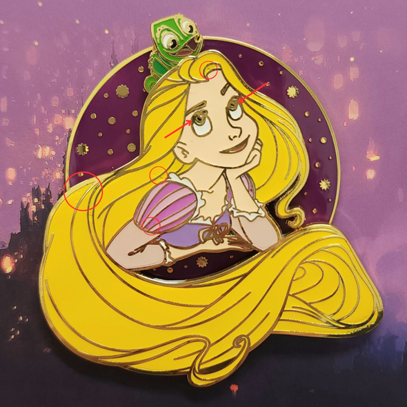 Loungefly Modern Pinup Exclusive Rapunzel Pin DEFECTIVES