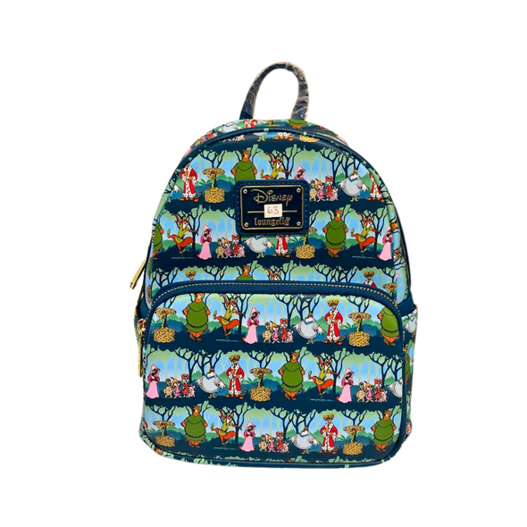 Loungefly Disney Robin Hood Sherwood AOP Mini Backpack DEFECTIVE #63