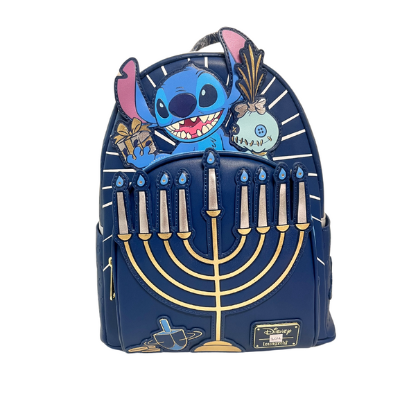 Loungefly Disney Lilo and Stitch Menorah Light Up Mini Backpack DEFECTIVE #304
