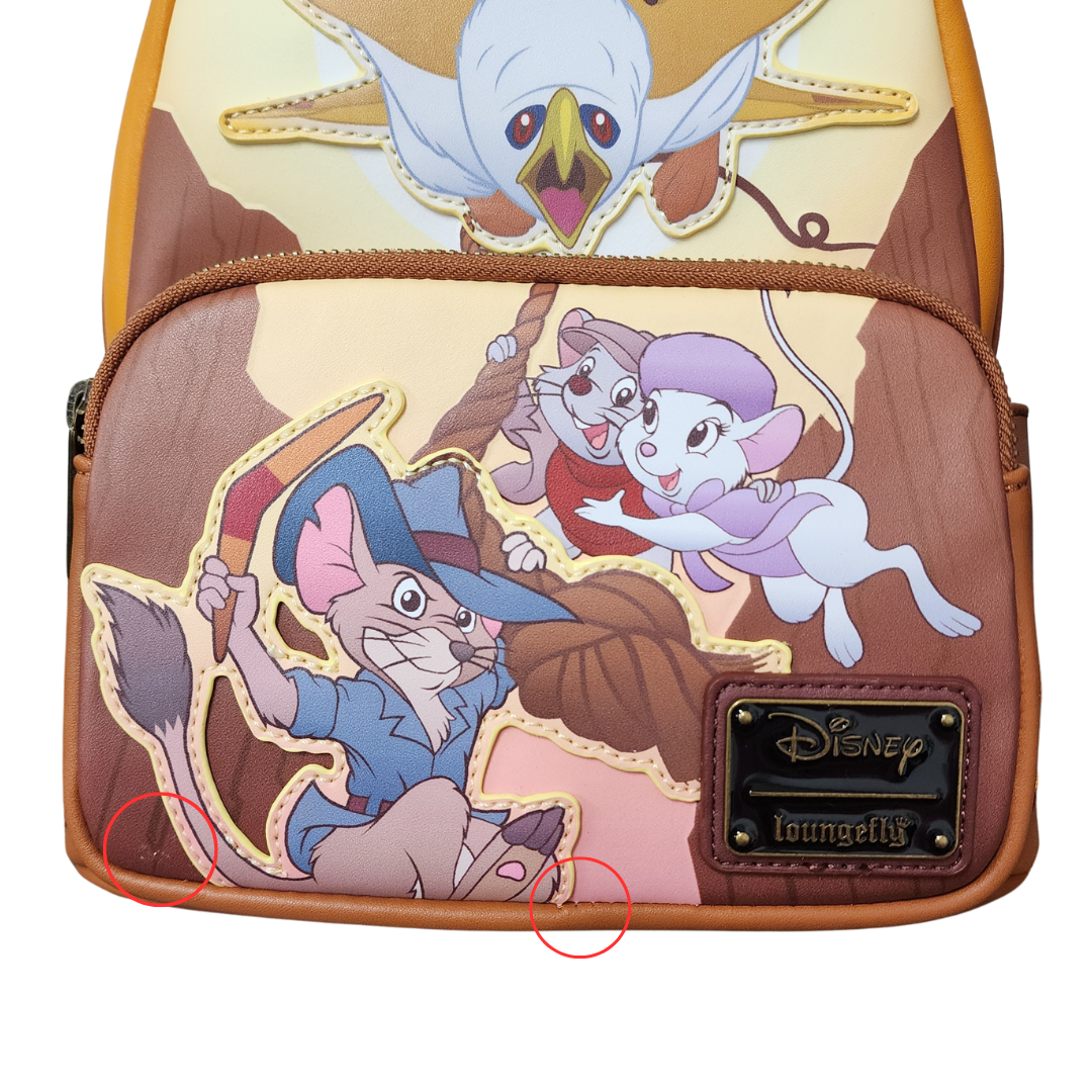 Loungefly Disney Rescuers Down Under Mini DEFECTIVES Modern Pinup