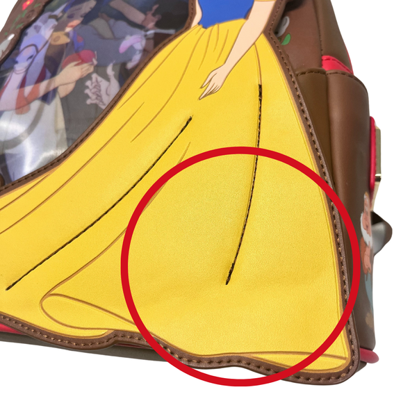 Loungefly Disney Snow White Lenticular Mini Backpack DEFECTIVE #442