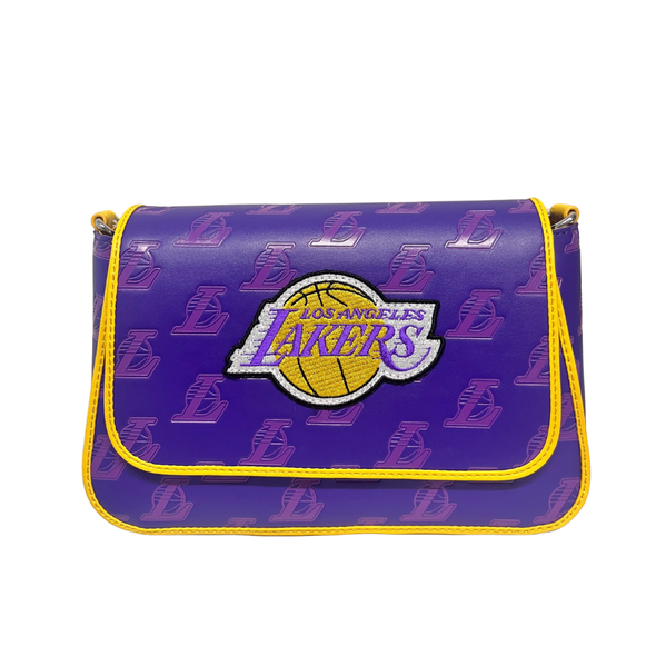 Loungefly NBA Lakers Patches Crossbody DEFECTIVE #444
