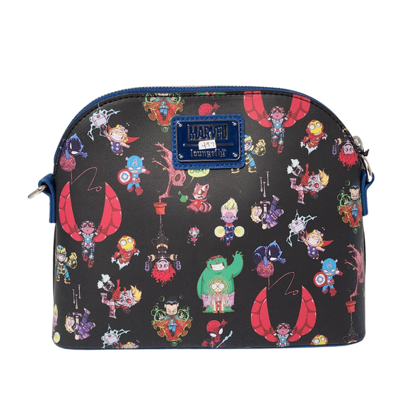 Loungefly Marvel Sy Chibi Group Crossbody DEFECTIVE #497