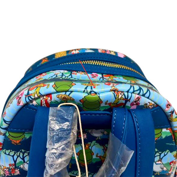 Loungefly Disney Robin Hood Sherwood AOP Mini Backpack DEFECTIVE #63
