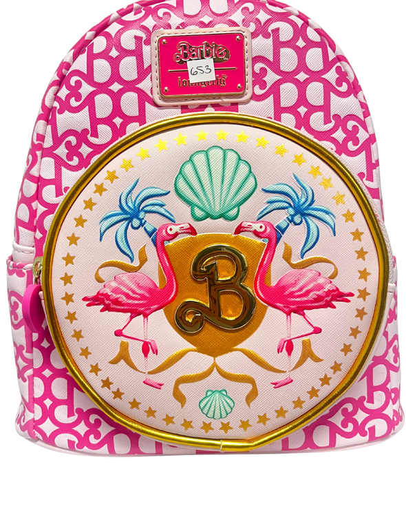 Loungefly Hasbro Barbie Logo Mini Backpack DEFECTIVE #653
