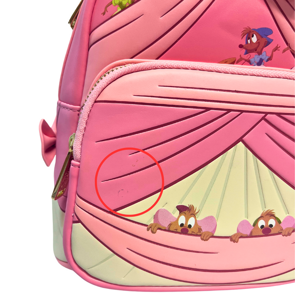 Loungefly Disney Cinderella Dress Making Mini Backpack DEFECTIVE #647