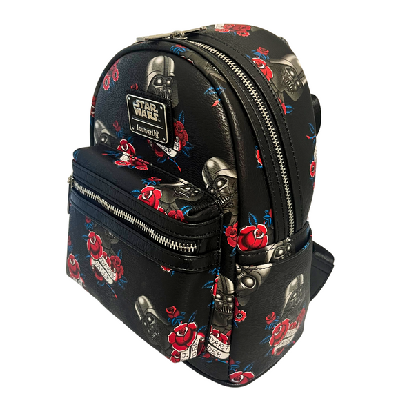 Loungefly Star Wars Darth Vader AOP Tattoo Mini Backpack DEFECTIVES