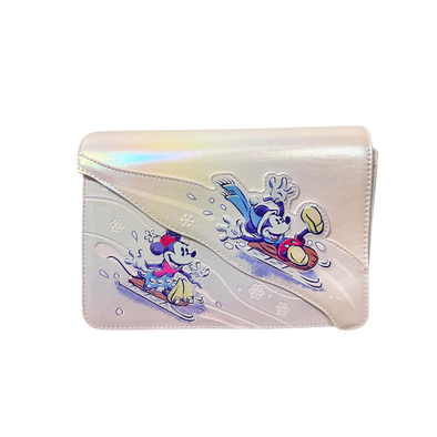 Loungefly Disney Mickey and Friends Winter Wonderland Crossbody DEFECTIVE #581