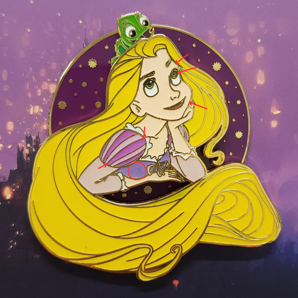 Loungefly Modern Pinup Exclusive Rapunzel Pin DEFECTIVES