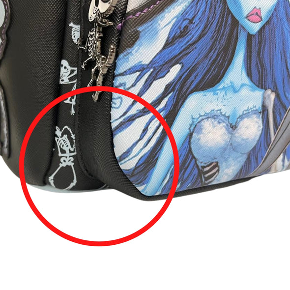 Modern Pinup Loungefly Exclusive Corpse Bride Mini Backpack DEFECTIVES