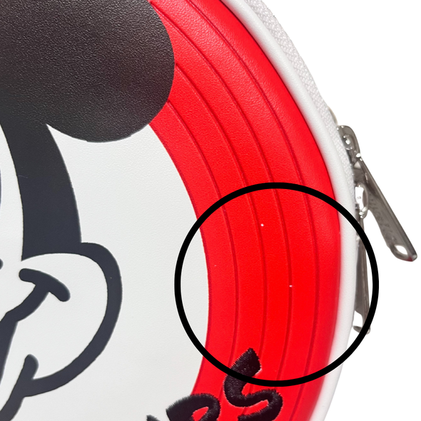 Loungefly Disney D100 Mickey Mouseketeers Earholder Drum Crossbody DEFECTIVE #446