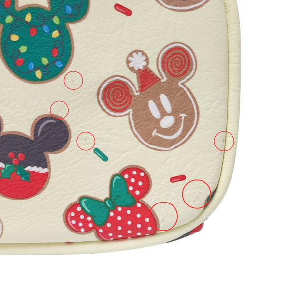 Loungefly Disney Mickey and Minnie Christmas Cookie Mini with Headband DEFECTIVE #580