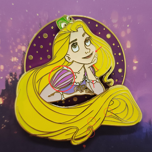 Loungefly Modern Pinup Exclusive Rapunzel Pin DEFECTIVES