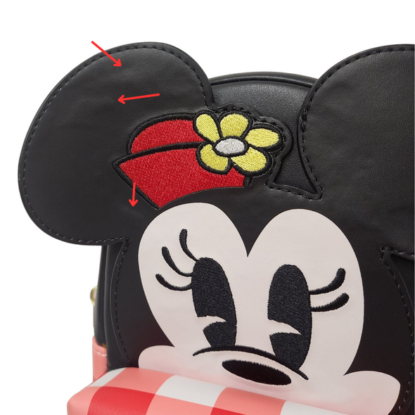 Loungefly Disney Minnie Mouse Cup Holder Crossbody DEFECTIVE #65