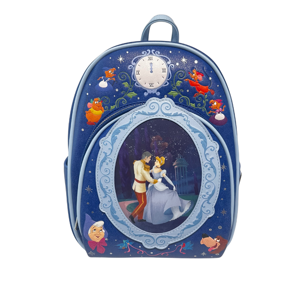 Loungefly Disney Cinderella Lenticular Glitter Mini Backpack DEFECTIVE #641