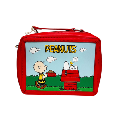 Loungefly Peanuts Lunchbox Crossbody DEFECTIVE #601