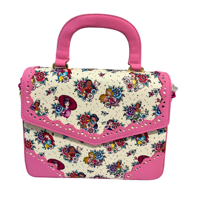 Loungefly Disney Princess Tattoo AOP Crossbody DEFECTIVE #173
