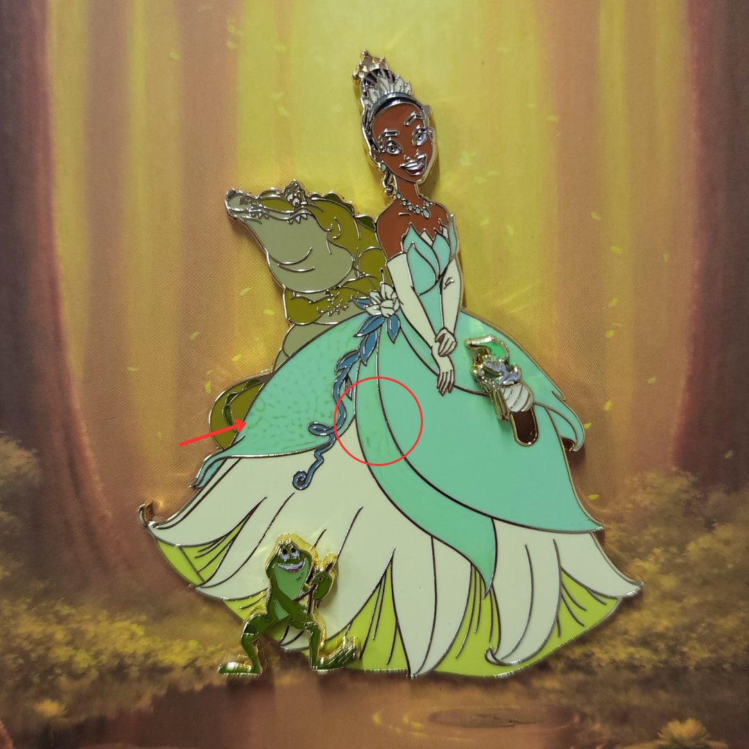 Tiana Glow In The Dark Collector Box Pin - The Princess And The Frog Tiana Glow In The Dark Collector Box Pin - The Princess And The Frog
