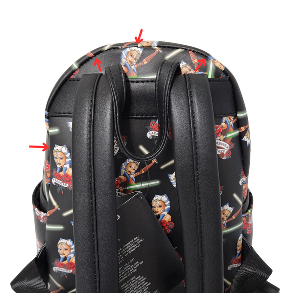 Modern Pinup Exclusive Loungefly Star Wars Ahsoka AOP Mini Backpack DEFECTIVES