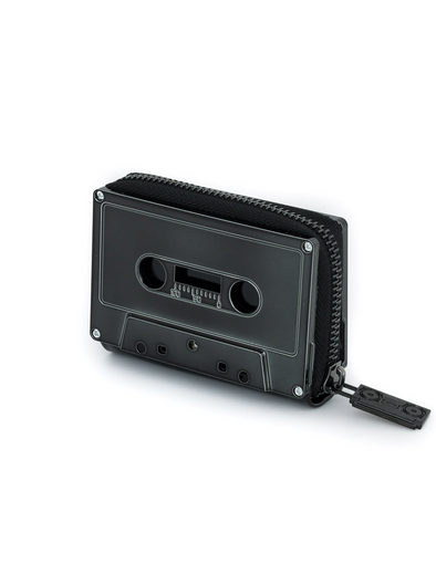 Fydelity Retro Cassette Wallet Black Chrome