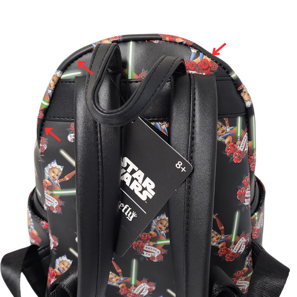 Modern Pinup Exclusive Loungefly Star Wars Ahsoka AOP Mini Backpack DEFECTIVES