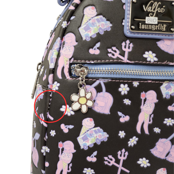 Loungefly Valfre Lucy Art AOP Mini DEFECTIVE #810