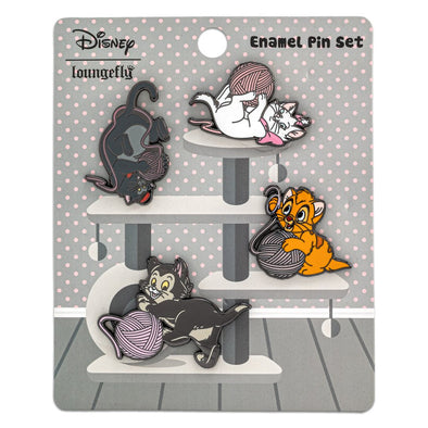 Loungefly Disney Cats 4 Piece Pin Set