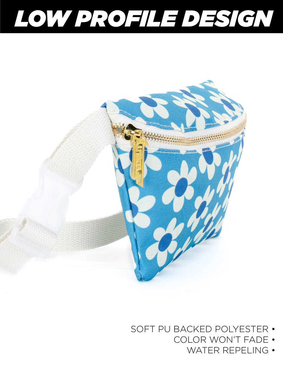 Fydelity Fanny Pack Slim Recycled RPET Daisy Blue – Modern Pinup