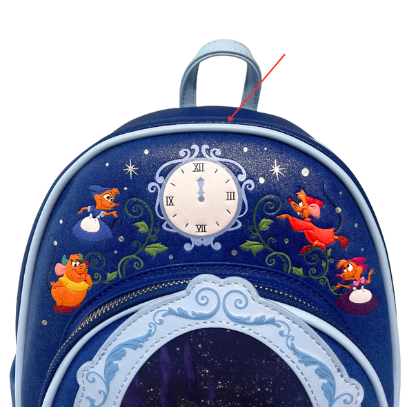 Loungefly Disney Cinderella Lenticular Glitter Mini Backpack DEFECTIVE #641