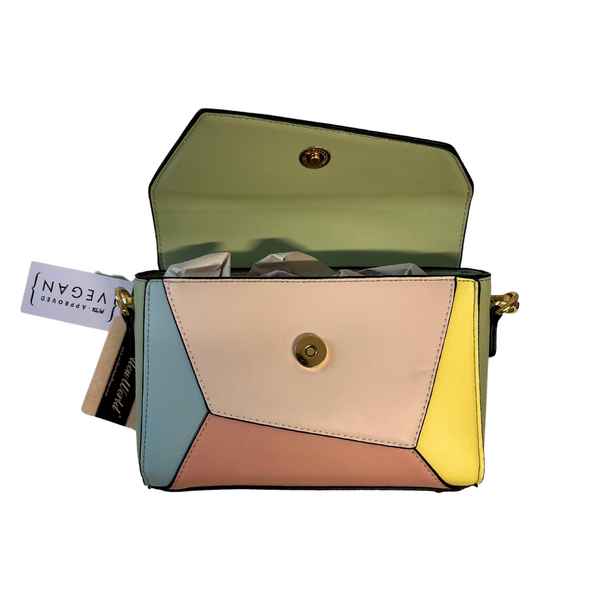 Mellow World Sylvie Tonal Structured Flap Crossbody Multi Kiwi