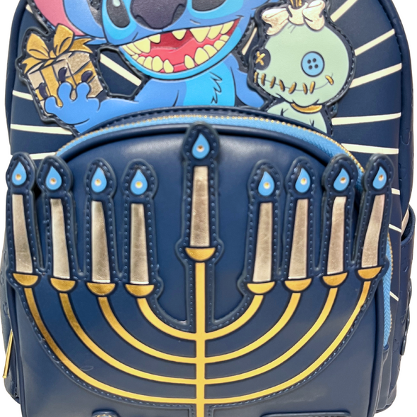 Loungefly Disney Lilo and Stitch Menorah Mini Backpack DEFECTIVE #582