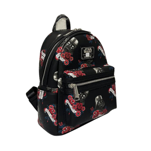 Loungefly Star Wars Darth Vader Tattoo AOP Mini Backpack DEFECTIVE #932