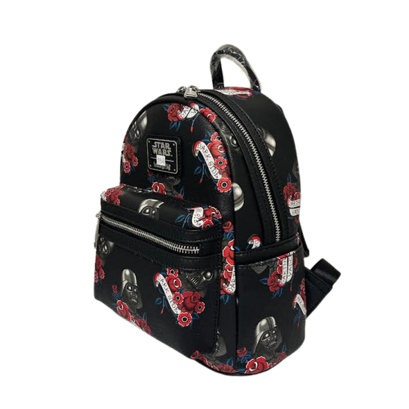 Loungefly Star Wars Darth Vader Tattoo AOP Mini Backpack DEFECTIVE #932