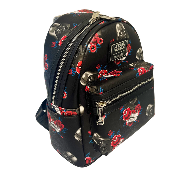 Loungefly Star Wars Darth Vader AOP Tattoo Mini Backpack DEFECTIVES