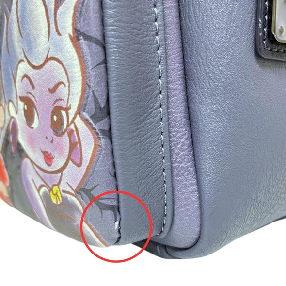 Modern Pinup Exclusive Loungefly Disney Villains Chibi Mini Backpack DEFECTIVES