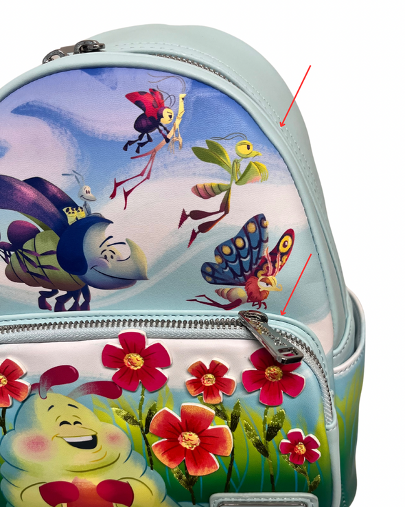 Loungefly Disney Pixar Bug’s Life Earth Day Mini Backpack DEFECTIVES